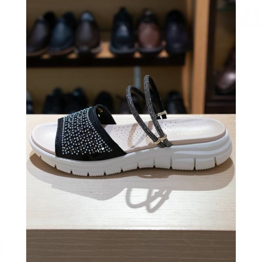 Vainer 9x60 Black Women Sandals Comfort