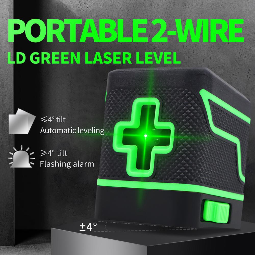 Automatic Mini Level Professional Laser Level Meter Horizontal Vertical Cross Laser Green Light Level Line Casting Instrument
