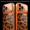 Leopard Print Heart-shaped Pattern Tempered Glass Phone Case Suitable for iPhone 17 16 15 14 13 12 11 Pro/Max/Plus Shockproof