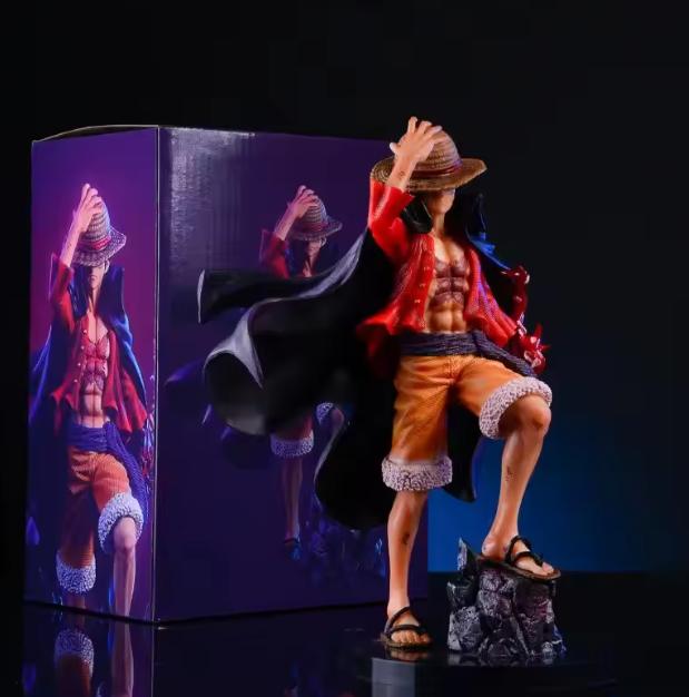 Anime Figure Luffy Four Emperors Monkey D. Luffy Action Figurine 25cm Pvc Collectible Model Toys In Stock