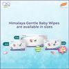 Himalaya Gentle Baby Wipes 72 Count Plant-Based Fabric Aloe Vera Indian Lotus