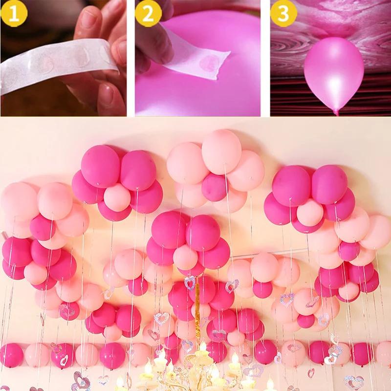 100-1000 Tablets Balloon Glue Dot for Balloons Accessories Ballon Dot Birthday Wedding Party Balloons Glue Sticker Balloons Stand