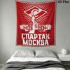 Spartak Moscow Roar Wall Hanging Printed Fabric Blanket Decorative Tapestries for Bedroom Living Room Home Decor