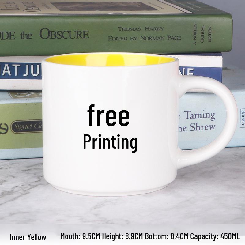 Kreative Keramiktasse mit individuellem Logo für Thermotransfer und Werbegeschenk
