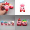 Charming Kirby Anime Games Cute Cartoon Pink Kirby Waddle Dee Doo Pvc Doll Ornaments