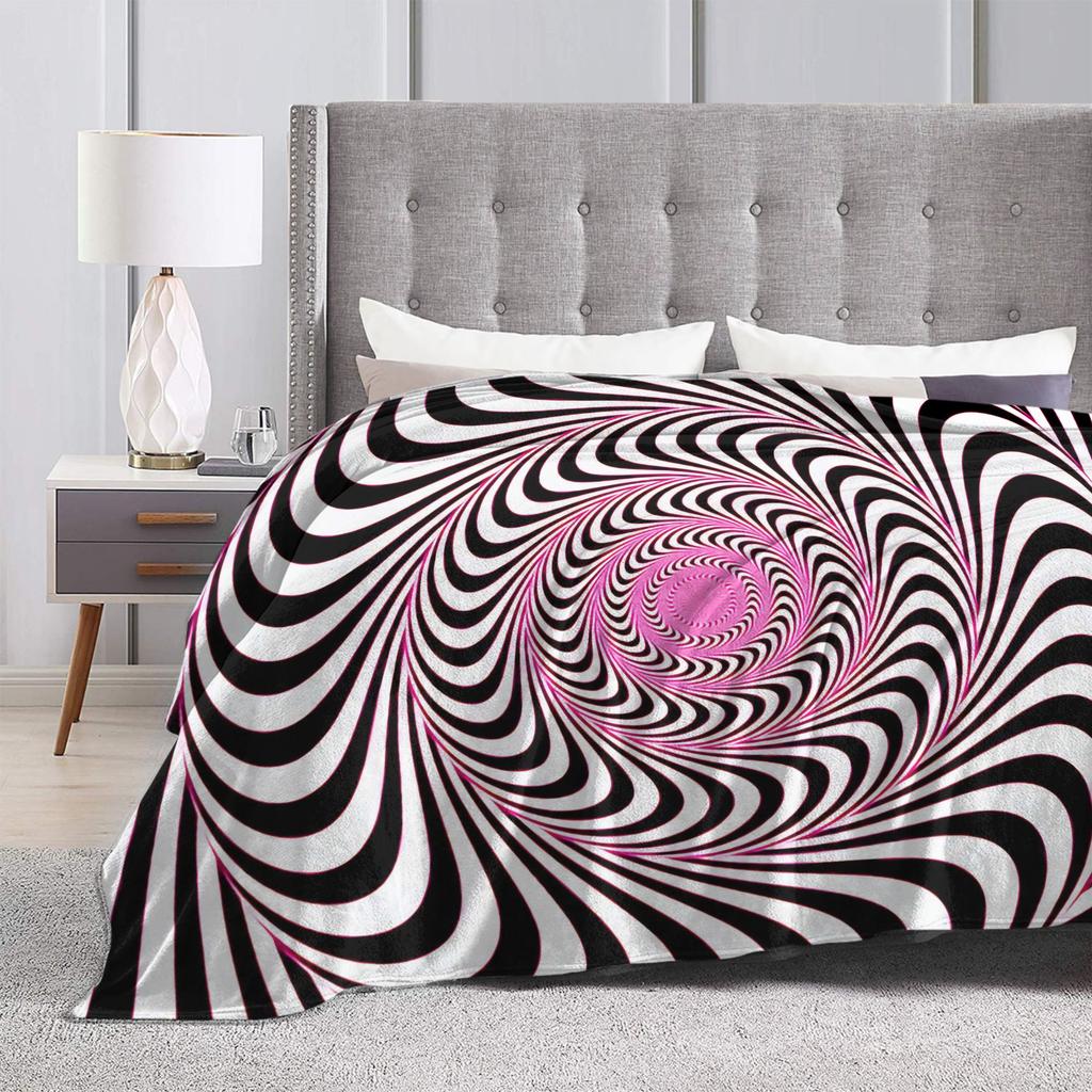 Soft BlanketChild Airplane Travel Whirlpool Dizziness Pattern Bedding Throws Flannel Bedspread For Living Room Sofa Bed Cover