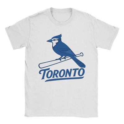 Toronto BlueJaysBird TShirt Unisex Funny Pure Cotton Tees Round Collar Short Sleeve T Shirt Plus Size Tops