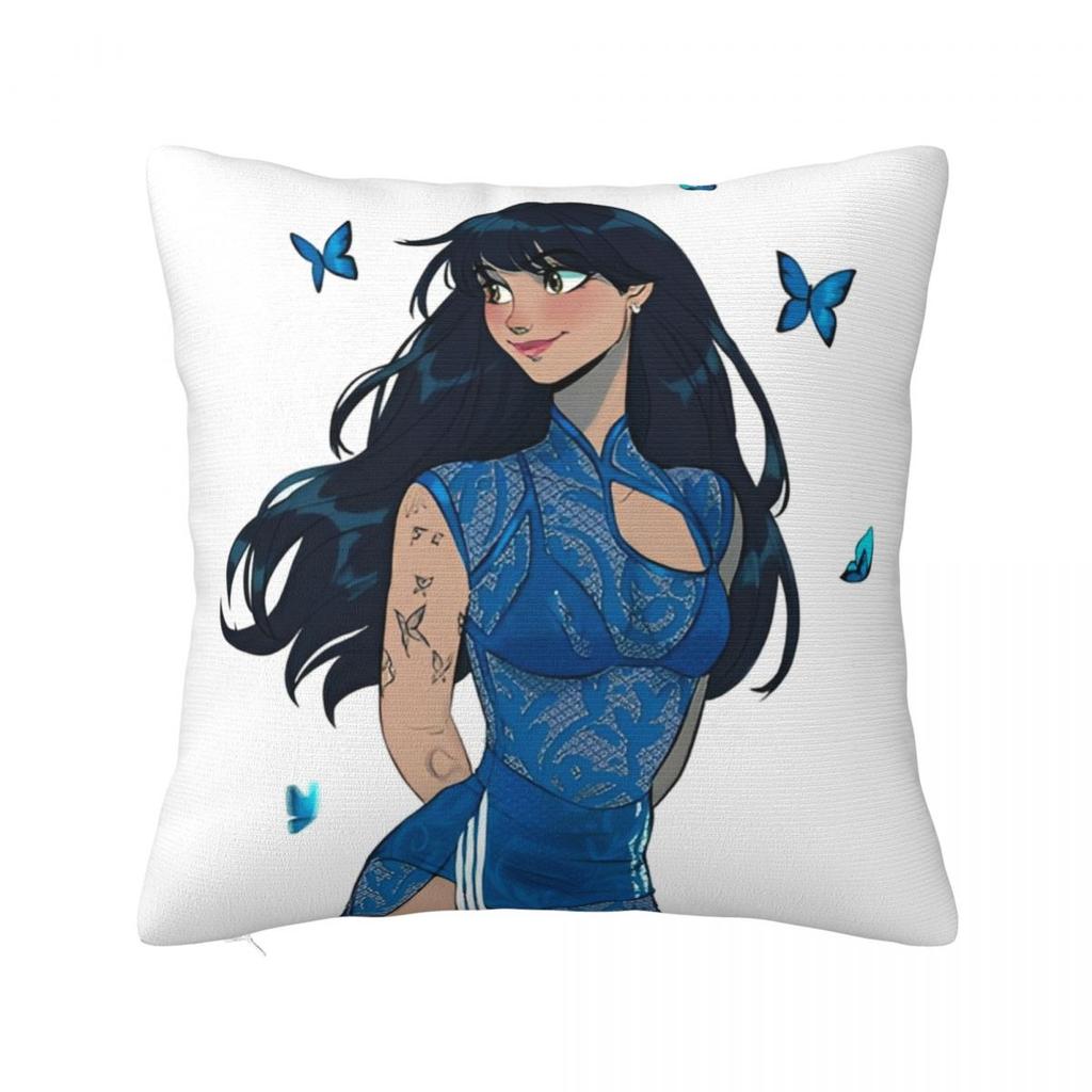 Singer Aitana Cuarto Azul Tour Pillow Covers Polyester Car Cushion Cover Creative Decorative Pillow Cover 45*45