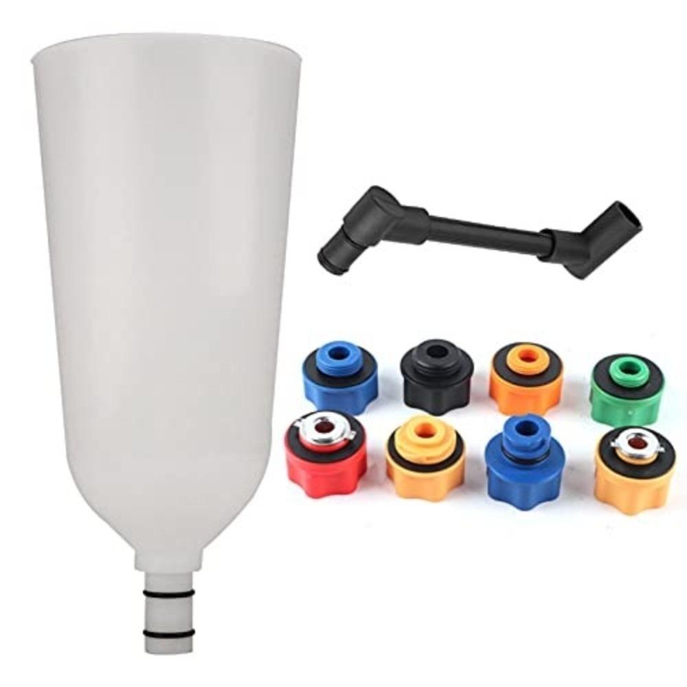 10PCS Nylon Oil Funnel Set Offset Extension Tube Offset Extension Funnel Engine Oil Filling