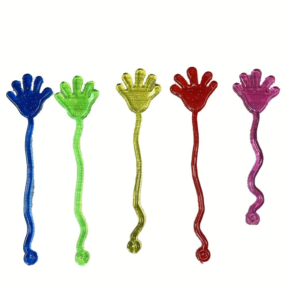 1PC Mini Stretchy Sticky Hand Toy,Funny Prank Toy for Kids,Colorful Rubber Finger,Party Favor Sensory Bag Filler Classroom Prize