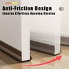 Striscia Sigillante Flessibile per Fondo Porta, Guarnizione per Spazio Porta, Insonorizzazione, Protezione da Vento e Polvere, Paraspifferi Sotto Porta