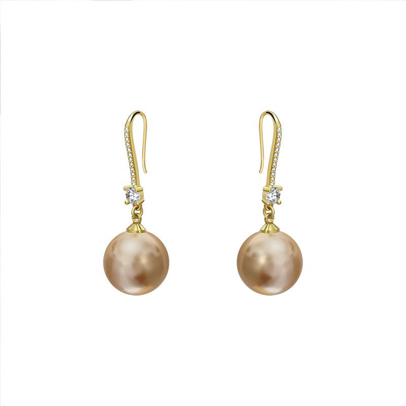 

Exquisite Zircon and Pearl Ear Hooks - Japanese & Korean Style, French Romantic Touch, Trendy Light Luxury for Women