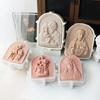 3D Gypsum Candle Mold Reusable Silicone Mold for Cake Decorating Practical Aromatherapy Crafting Mould Jewelry Supplies