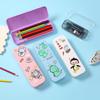 Custom Portable Large Capacity Student Pencil Case, PP Creative Two-in-One Stand-Up Design
