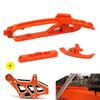 For KTM SX SXF XC 125 200 250 300 350 450 Swingarm Chain Slider Kit CNC Chain Guard Guide Brake Hose Clamp 2012-2018