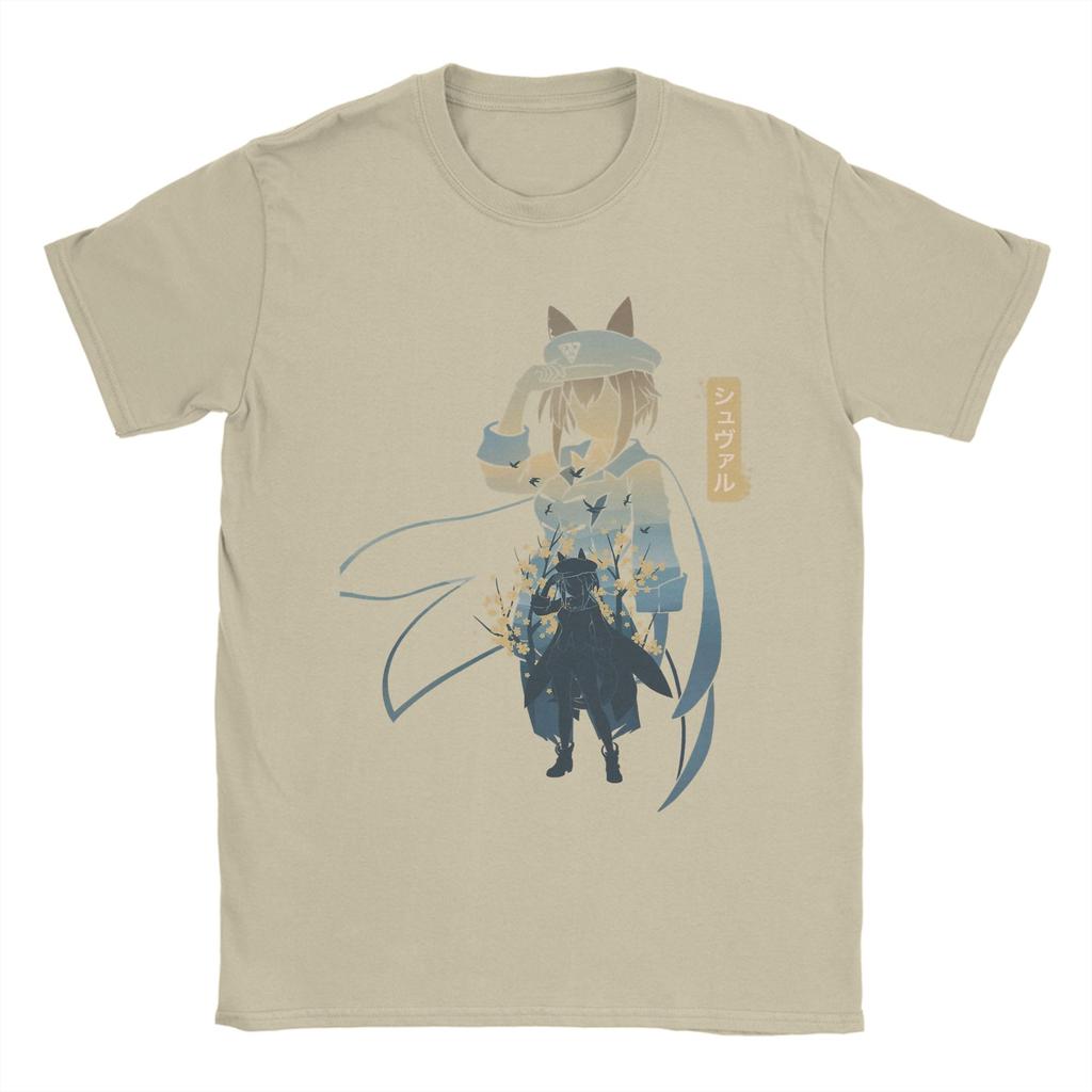 Unisex TShirts Cheval Grand Uma Musume Anime Fashion 100 Cotton Tee Shirt Short Sleeve T Shirts Crew Neck Clothing Summer