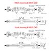 MEUS Racing Isokinetic 3-section CVD Shafts for 1/10 Vanquish H10 Optic Axle Upgrade Parts