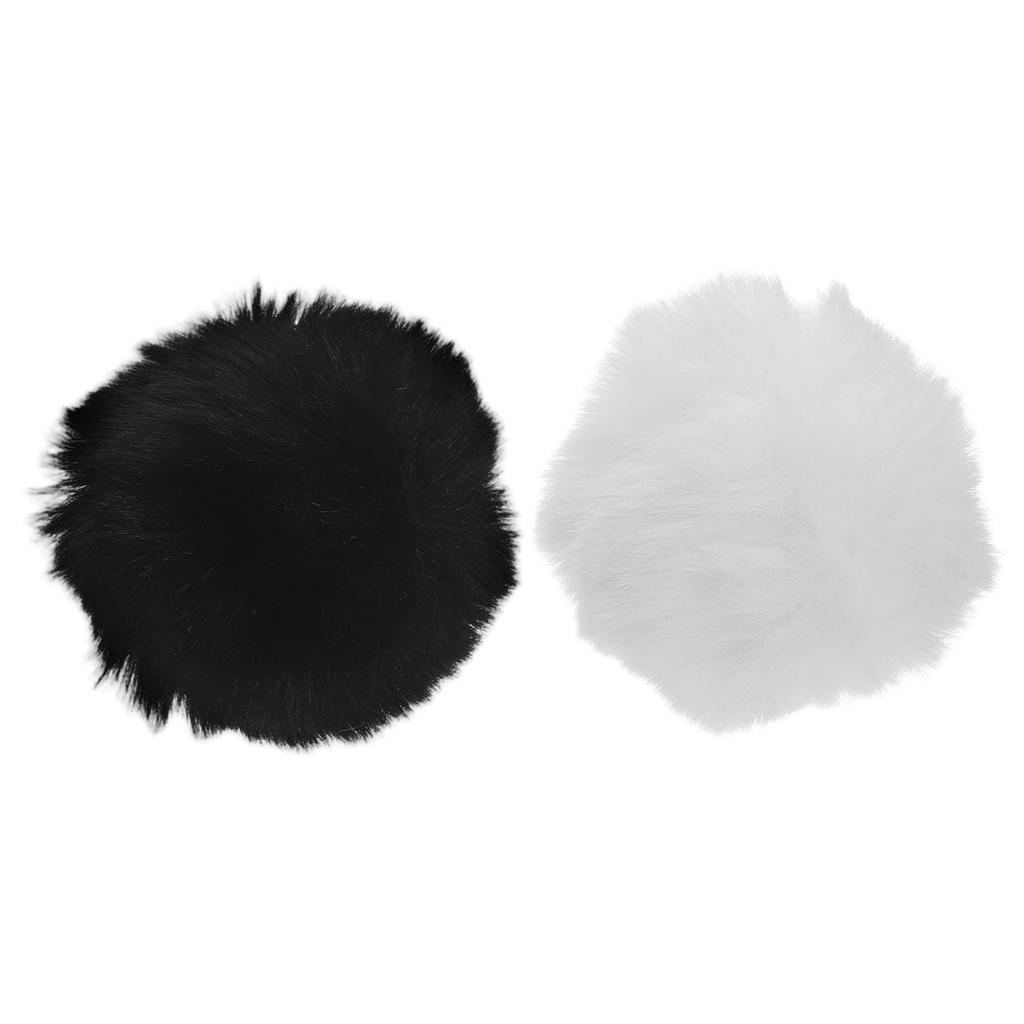 LEDMOMO Plush Bunny Tail with Safety Pin, Lightweight and Easy To Attach, Perfect for Cosplay Props, Halloween, Parties, Carnivals, and Easter, 2