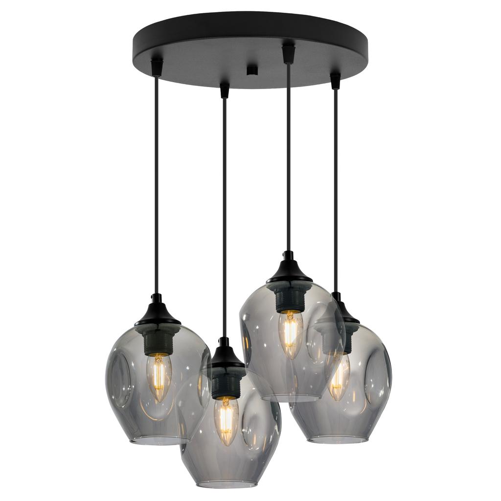 MODERN CEILING HANGING LAMP GLASS CHANDELIER