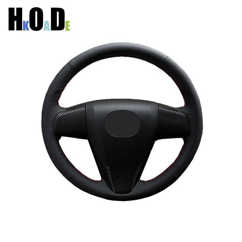 Microfiber leather For Steering Wheel Car Steering Wheel Cover For Mazda 3 Axela 2008-2013 CX-7 CX7 2010-2016 Mazda 5 2011-2013