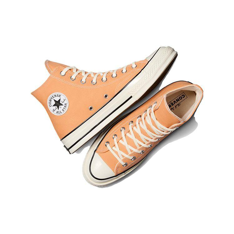 Converse Chuck 70 Vintage Canvas High Tiger Moth Unisex Sneakers Orange Egret Black A05583C