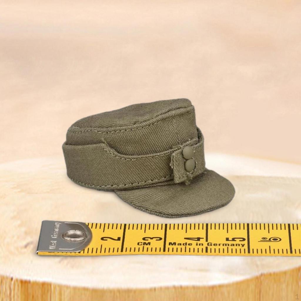 1/6 Scale Hat with Brim Figure Cap Costume Fashion Retro Casual Cosplay Flat Top Headgear for