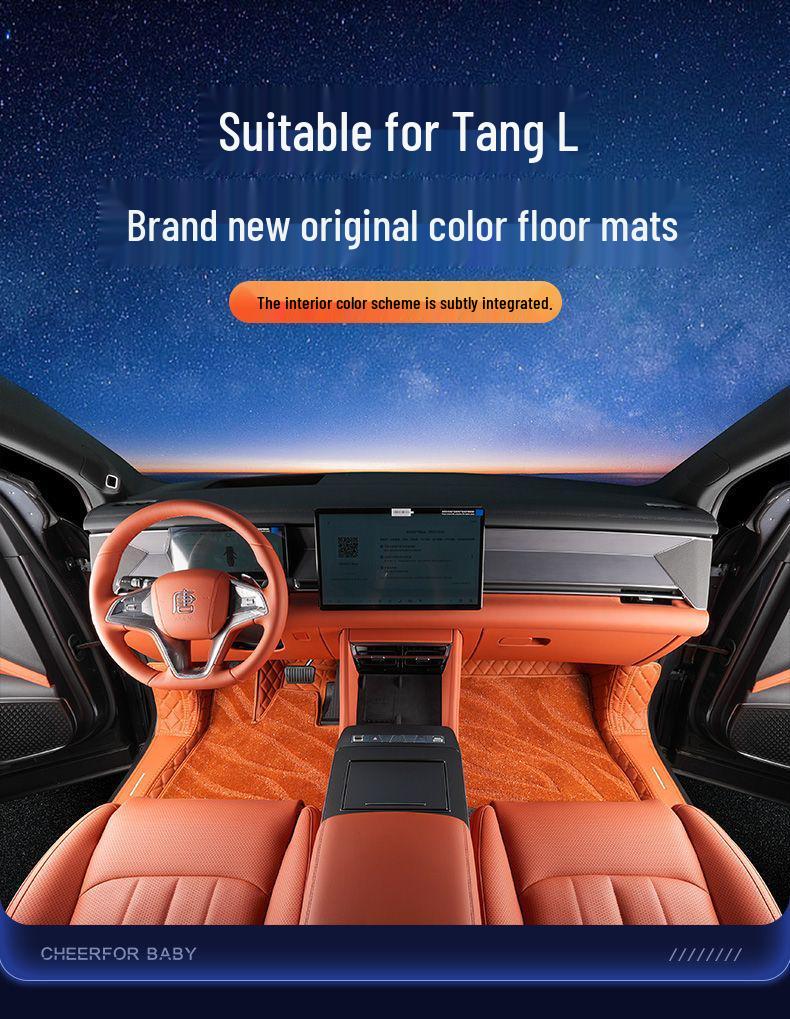 Floor Mats for 25 BYD Tang L Models - Custom-Fit, Modified Interior Mats for Tang L DMI and EV
