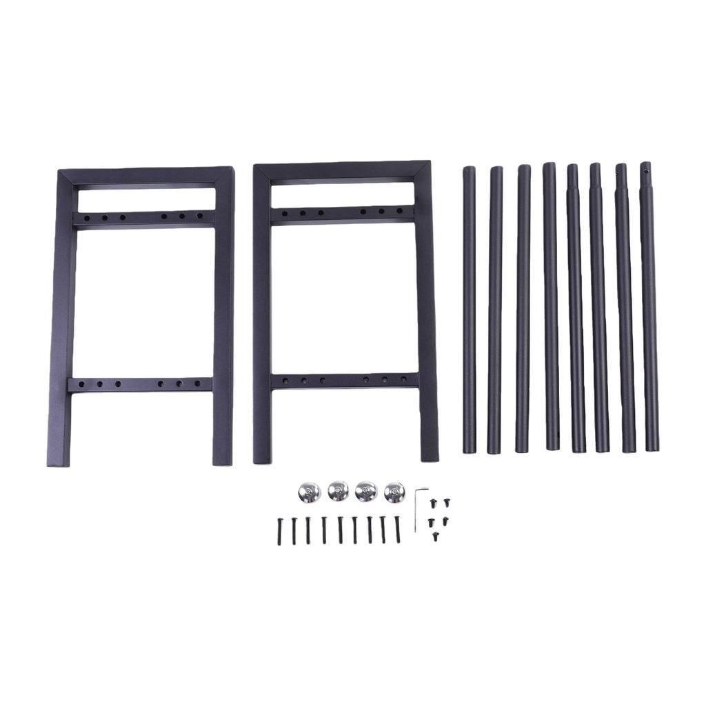 Suporte de Peso de 2 Níveis Pesado Capacidade de 300 Lbs Barra Horizontal Ajustável Suporte para Halteres para Academia em Casa