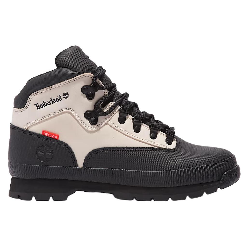 Timberland Bota de Couro Euro Hiker Escola de Esqui Masculino Tênis Preto Branco TB0A5VUD-DR2