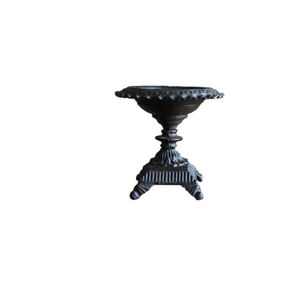 

Art Candle Holder Iron Craft Candelabra American Style Aromatherapy Candle Stand Party S чёрный