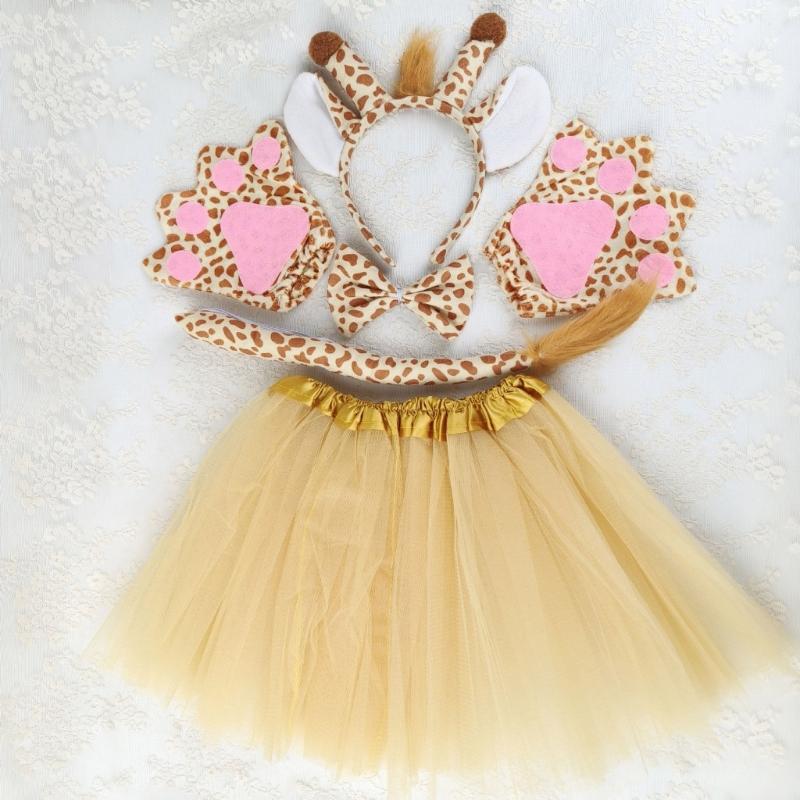 Halloween Giraffe Dress Up Kits Animal Costume for Kid Birthday Halloween