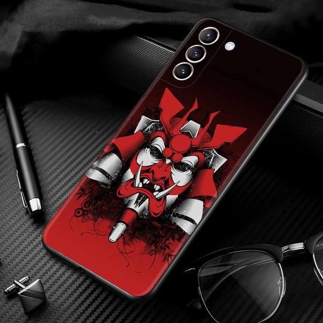 Japońska sztuka samurajska pokrowiec na smartfona do Samsung Galaxy S21 Ultra S20 Fe S10 Plus S9 S10e S10lite Shell miękkie Fundas