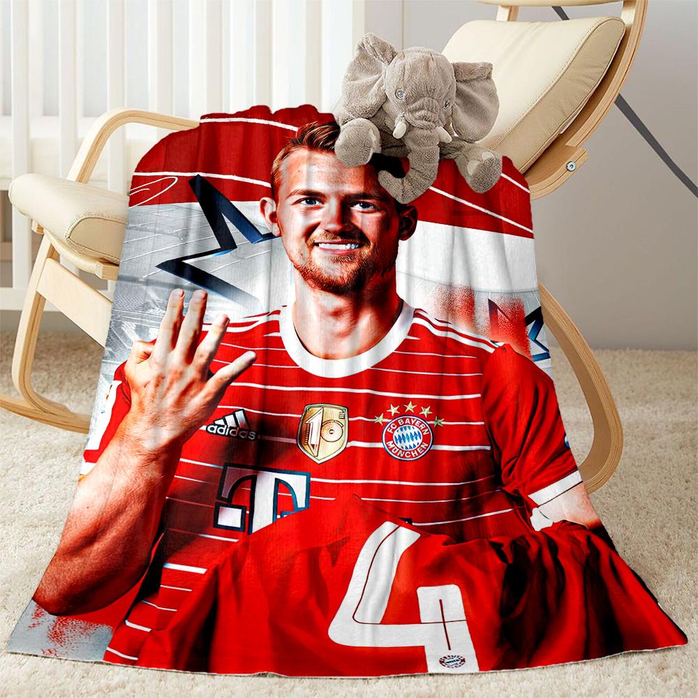 Bayern Munich Blanket Durable Comfort Perfect for Bed Bedding Office Chair Four Seasons Universal Digital Print Birthday Christmas Gift Blanket