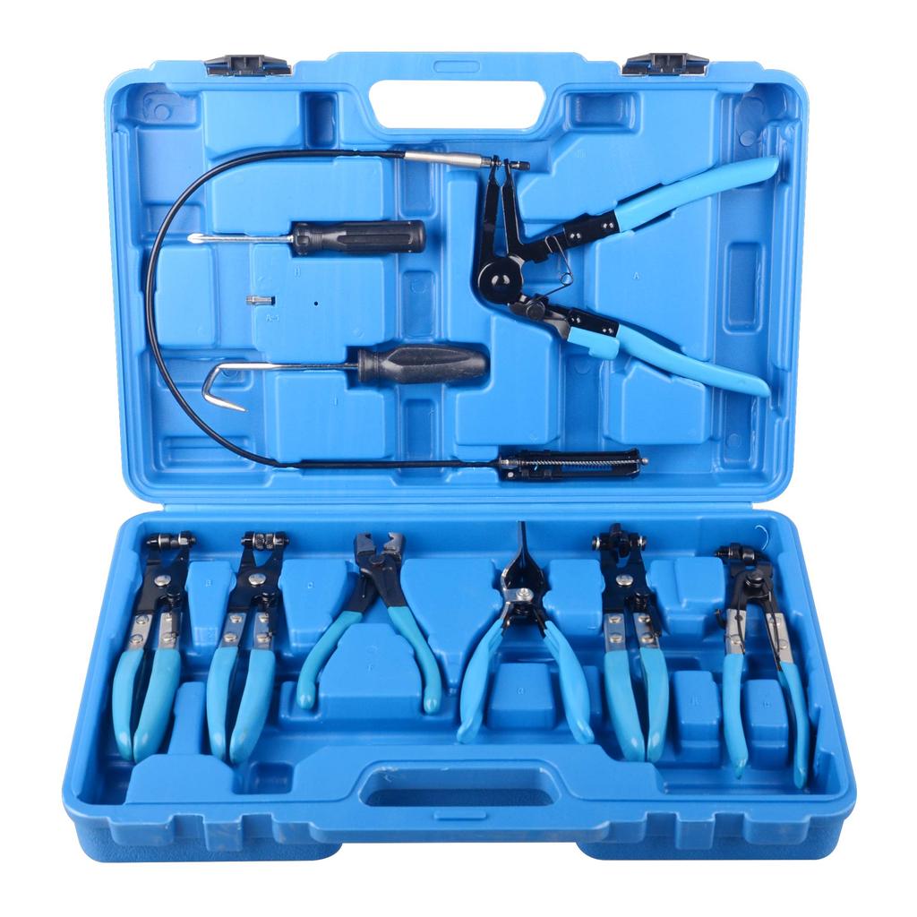 DAYUAN Hose Clip Pliers and Hose Clamp Pliers Hose Removal and Removal Tools for Car Flexible Hose Clamp Fuel Hose Auto Repair Tools 9-Piece Set,