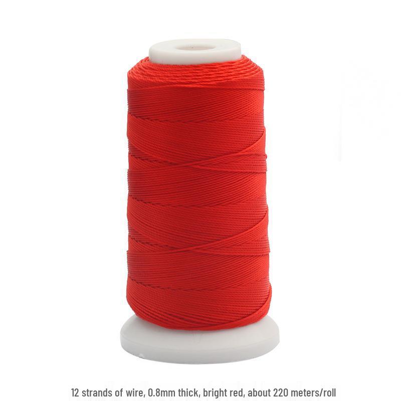 Handmade DIY Red Braided Rope Bracelet with Jade Knot