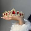 Crystal Queen Princess Crown Rhinestone Diadem Headwear New Vintage Wedding Tiaras  Costume Party