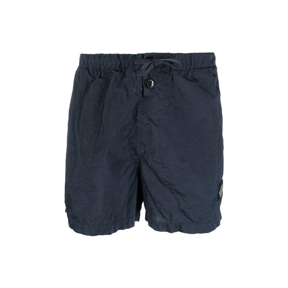 

Stone Island Ss23 Solid Color Large Pocket Logo Patch Casual Shorts Men shorts Navy-Blue 1015B0643-V0024 XL