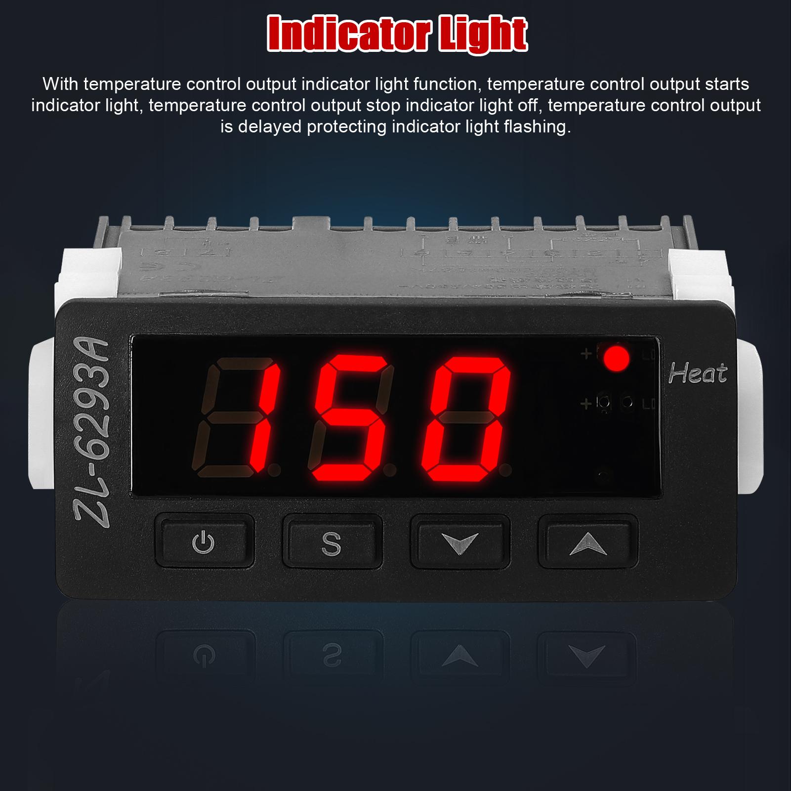 

ZL-6293A Iintelligent Temperature Controller Silicone Rubber Heating Plates Controller Digital Di lay Thermostat High Temperature Controllers