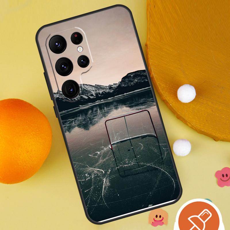 Ice Hockey Rink Phone Case For Samsung Galaxy S25 Ultra S23 S22 S21 Ultra S9 S10 S20 Plus S24 FE Funda Cover