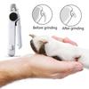2-in-1 Electric Dog Nail Clippers Equipped with 2 LED Lights Pets Claw Trimmer Safety Protection for Small To Large Dogs
