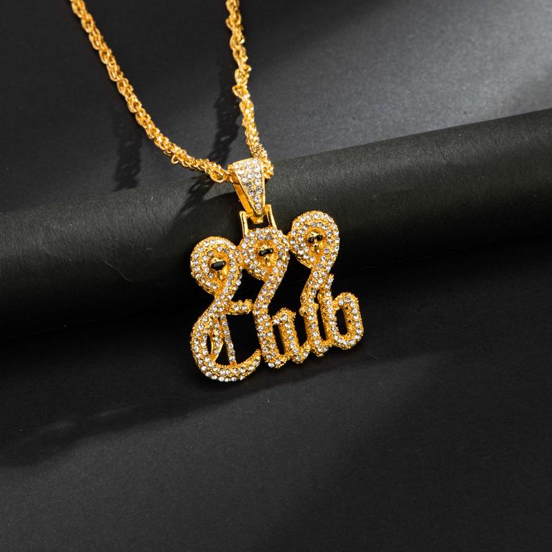 

Череп 999 Европейский и американский персонализированный хип-хоп трендовый бренд ожерелье ювелирные изделия