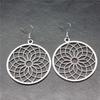 Drop & Dangle Earring Plant Flower Of Life Minimalist Jewelry ComponentsEarring Size 18x19mm QE020