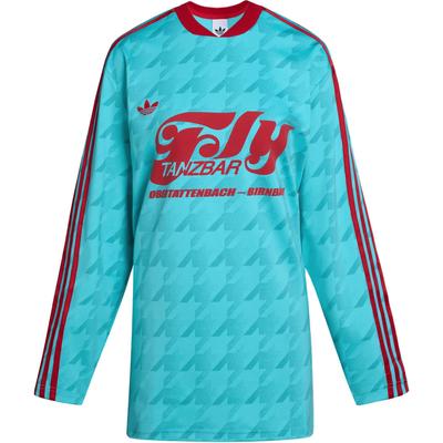 Oryginalne SS25 Logo Footie Casual Sportowa Koszulka Piłkarska z Długim Rękawem Damskie topy KF9613