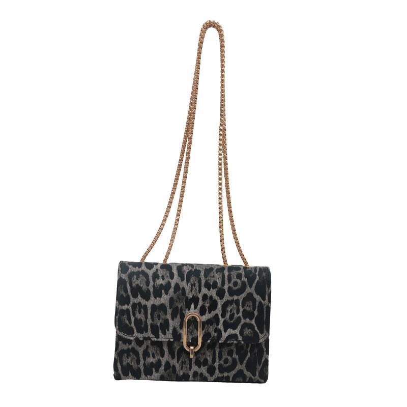 Stylish Women's Leopard Print Small Shoulder Bag For Autumn Winter Commute