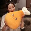 Cartoon Plush Hamburger Toy Smile Face Drumsticks Stuffed Funny Food Toast Pillow Cushion Chair Seat Sofa Decor Kids Girls Gift