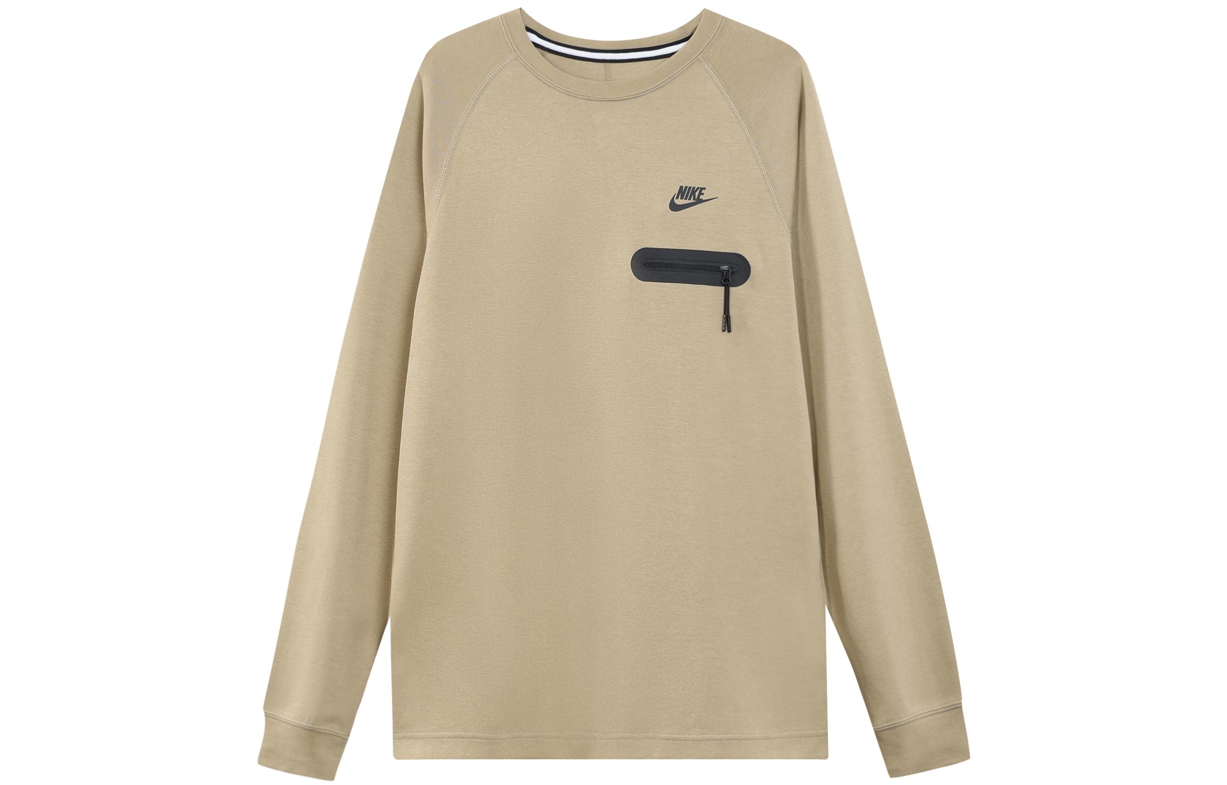 Nike Sweatshirts Men s Beige Crew Neck Moderate Regular FD9881-247 XXL