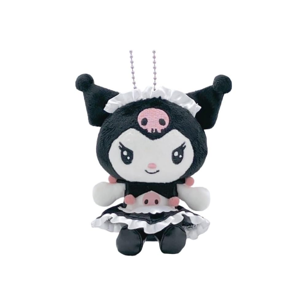 Nakajima Corporation My Melody Kuromi Mascot Collection Kuromi Maid 208170-25 13x7.5x6cm Plush Toy