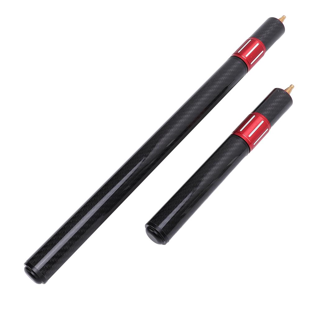 2PCS Pool Cue Extension Retractable Snooker Cue Extender Carbon Fiber Aluminium Alloy Billiard Acces