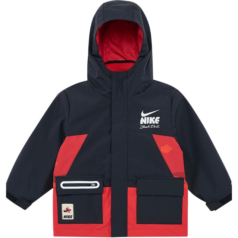 Nike Fashion Sports Casual Woven Hooded Jacket Kids jackets IV4755-010 6
