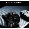 Japanese Movement Waterproof Blue Steel Band Fashion Trend Watch Trendy Men Korean Version Simple Ultra-thin Calendar Men's Watch